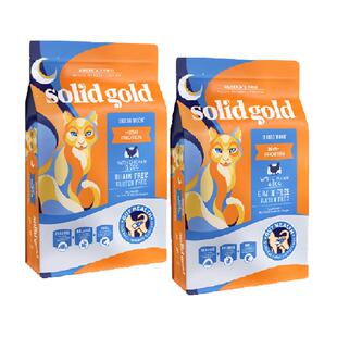 SolidGold素力高高蛋白金素鸡进口无谷成猫幼猫鸡肉猫粮