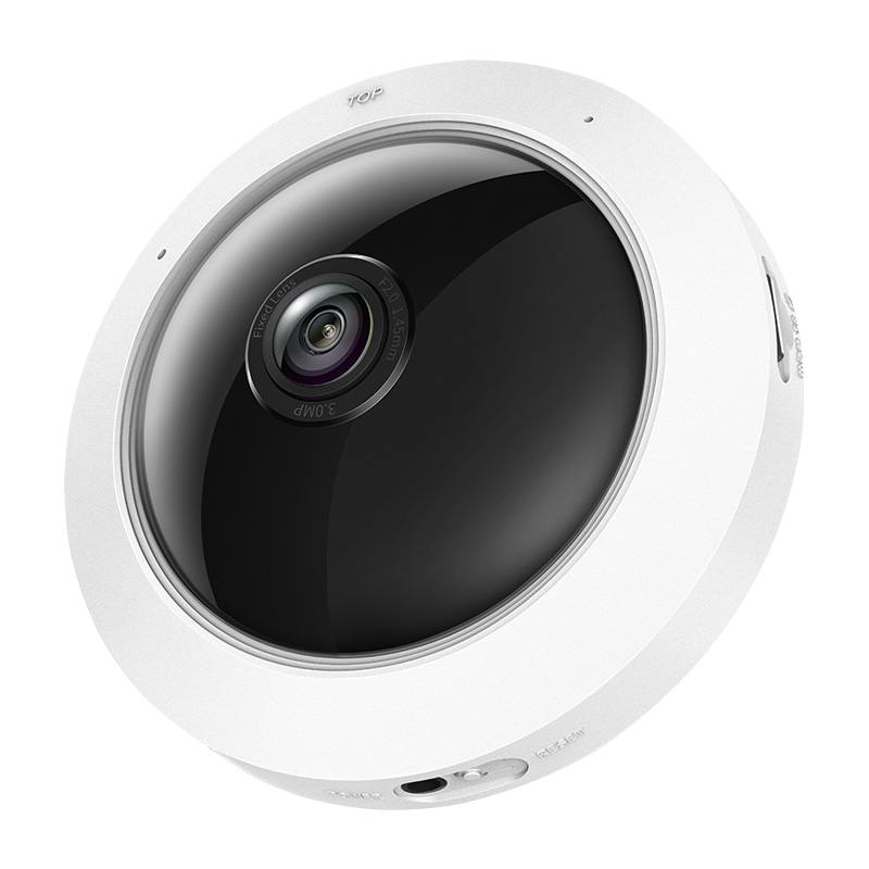 水星300万无线摄像头全景360度鱼眼室内家庭吸顶监控家用wifi远程手机