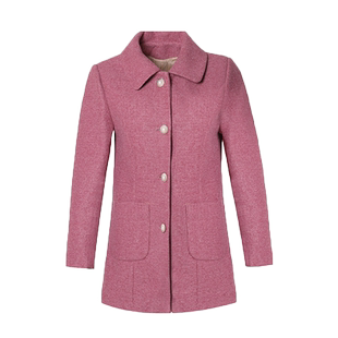 中老年女装毛呢外套40岁50洋气短款呢子衣服矮个子妈妈秋冬装上衣