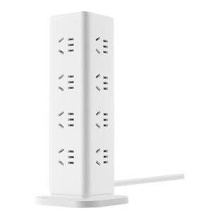 公牛桌面立式插座多孔塔型16位接线插板拖板魔方插排防过载UL1016