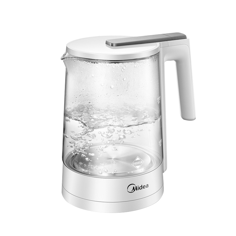 midea/美的 电热水壶家用玻璃烧水壶自动断电电茶壶煮水器gj1503