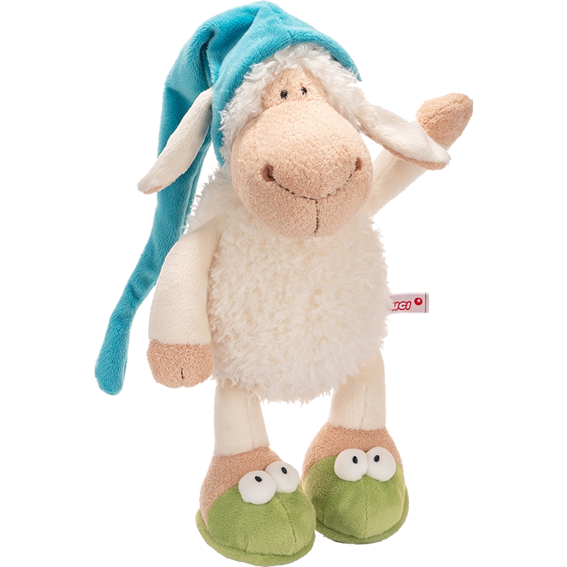 德国nici睡帽羊公仔娃娃可爱毛绒玩具玩偶抱枕布娃娃儿童生日礼物