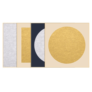 华夏国宣日本进口金潜卡纸彩色圆形卡纸硬卡宣纸包金边加厚空白扇面熟