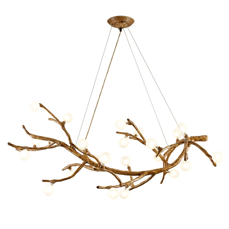 北欧客厅吊灯创意个性树枝灯茶室网红民宿餐厅服装店装饰日式灯具