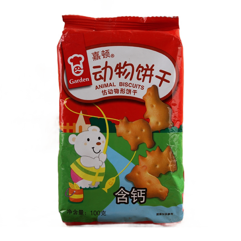 嘉顿 儿童饼干可爱动物饼干100g 家庭聚会休闲零食脆饼