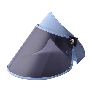 遮阳帽女防晒面罩防护头罩防飞沫男骑电动车防紫外线遮脸太阳帽子