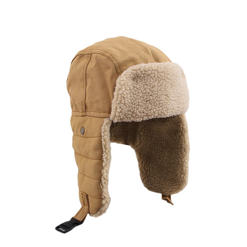 冬季防寒飞行员雷锋帽男东北棉帽骑车防风护耳保暖加厚绒雪地帽女