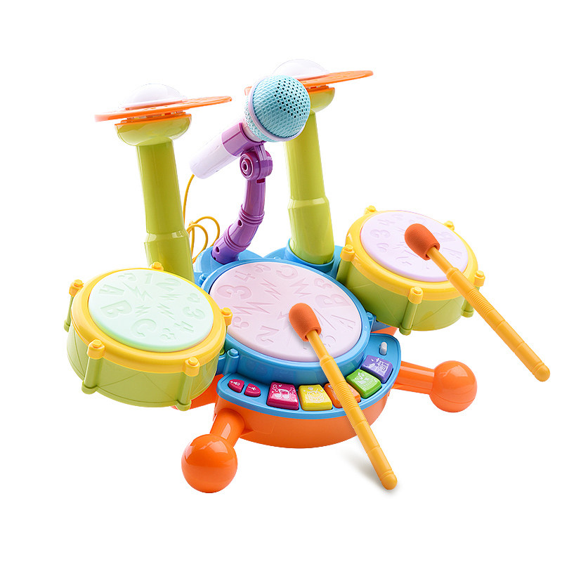 儿童架子鼓初学者宝宝幼儿打鼓乐器男女孩爵士鼓练习器玩具1-3岁2