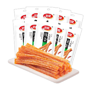 卫龙辣条大面筋香辣味零食大礼包65g*10包休闲零食小吃麻辣味豆干