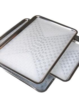 方形纯硅胶垫 蒸盘垫 蒸笼布 烤盘垫 硅胶屉布 大馍垫馒头垫 正中