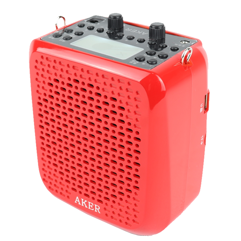 aker/爱课ak87w无线扩音机蓝牙音响便携式大功率多功能播放器户外小