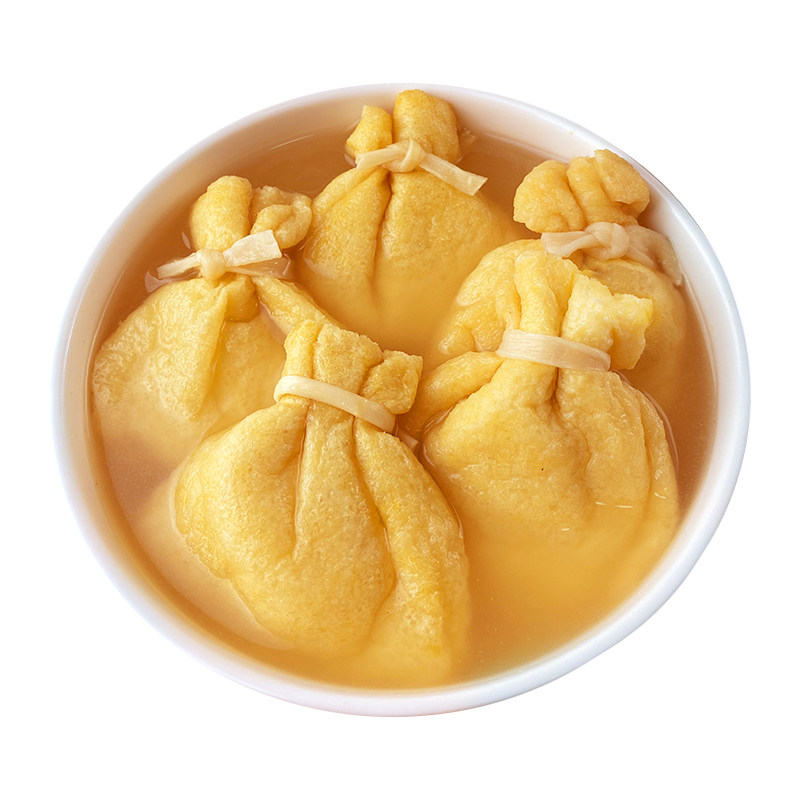 年糕福袋日式关东煮食材 火锅豆捞速冻豆腐袋糯米福袋 麻辣烫冒菜