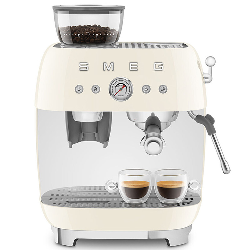 SMEG/斯麦格 EGF03咖啡机研磨一体专业级意式蒸汽打奶泡家用复古