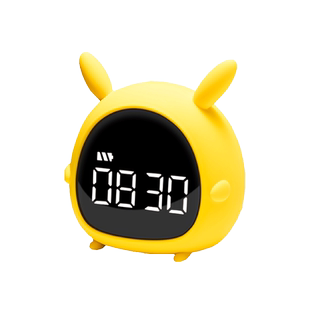 儿童闹钟静音学生用闹铃床头钟女卡通可爱小时钟智能数字电子钟