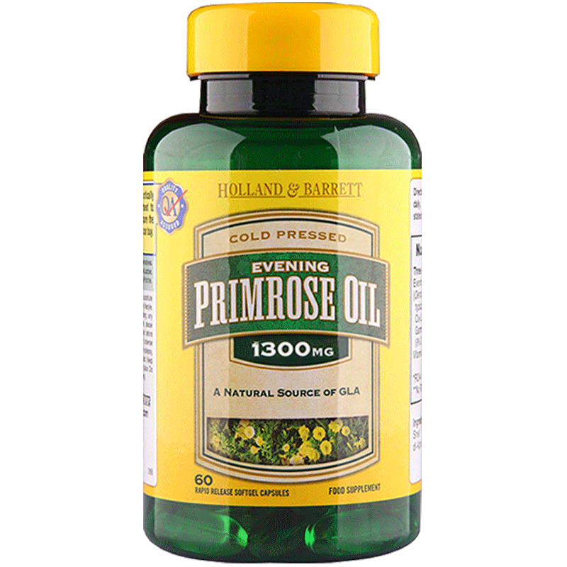 英国hb荷柏瑞月见草油软胶囊1300mg60粒改善内分泌2瓶