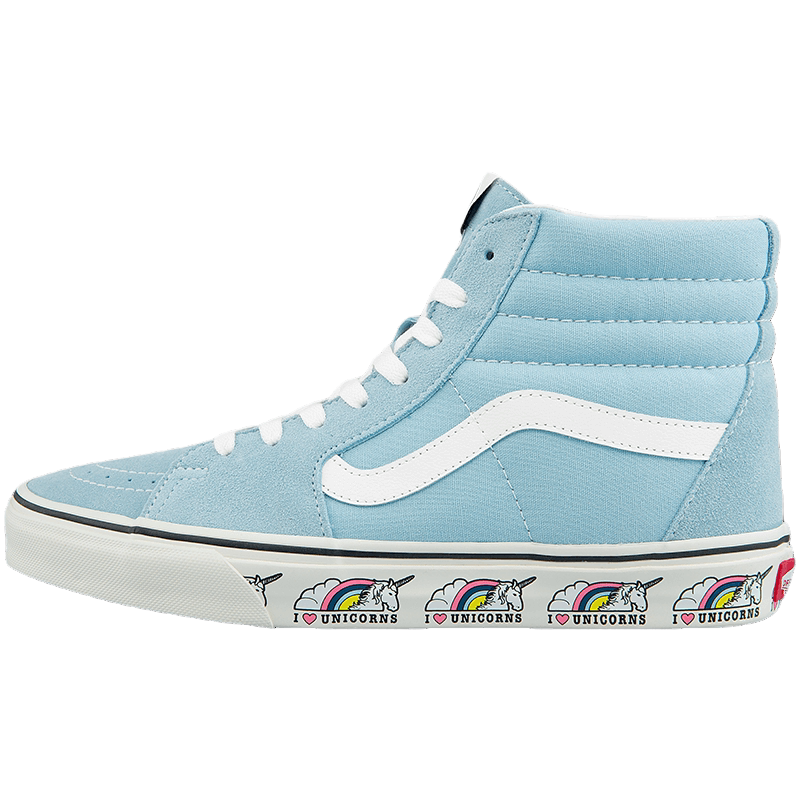 【燃冬季】vans范斯官方海军蓝独角兽男女sk8-hi高帮板鞋运动鞋 -