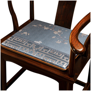 新中式红木沙发椅子坐垫实木椅垫圈椅茶椅餐椅座垫太师椅垫子定制