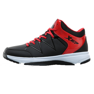 特步毒液篮球鞋高帮皮面鞋子男鞋