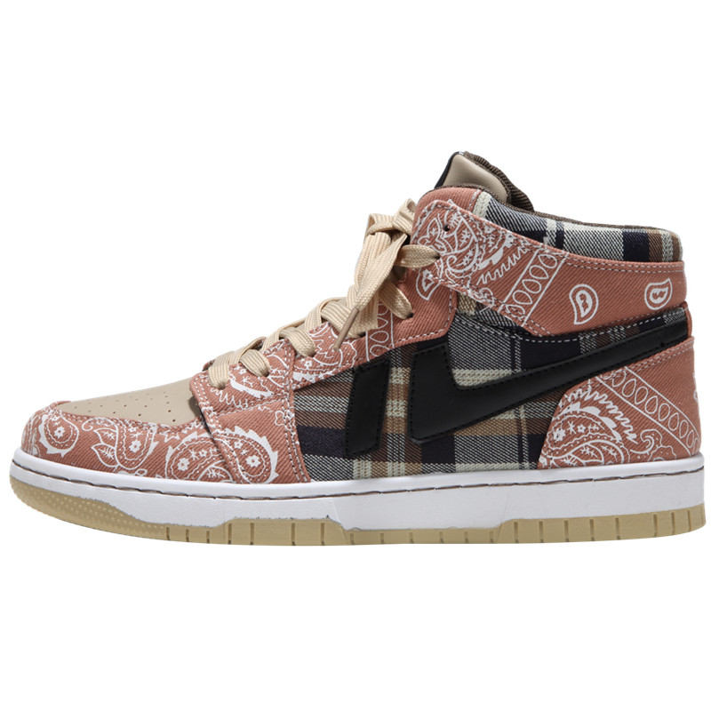 空军一号高帮鞋子男潮鞋aj腰果花运动板鞋男生百搭2021年新款潮鞋