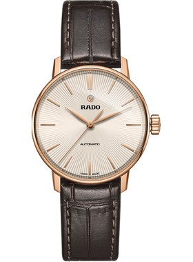 rado瑞士雷达表女士腕表晶璨系列女皮表带手表自动机械手表女