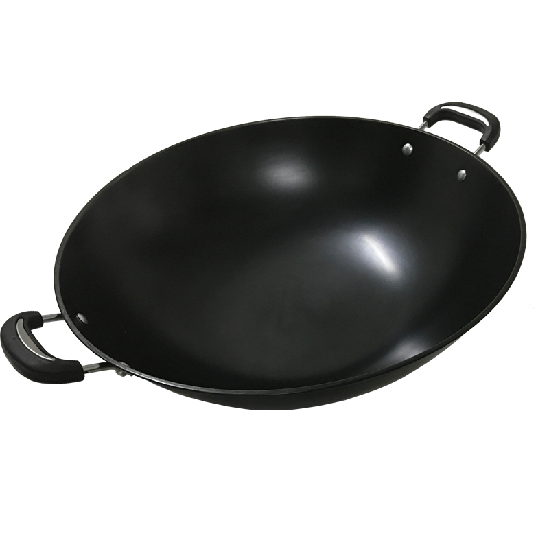 64元大铁双耳炒菜锅铁锅炒锅扫码