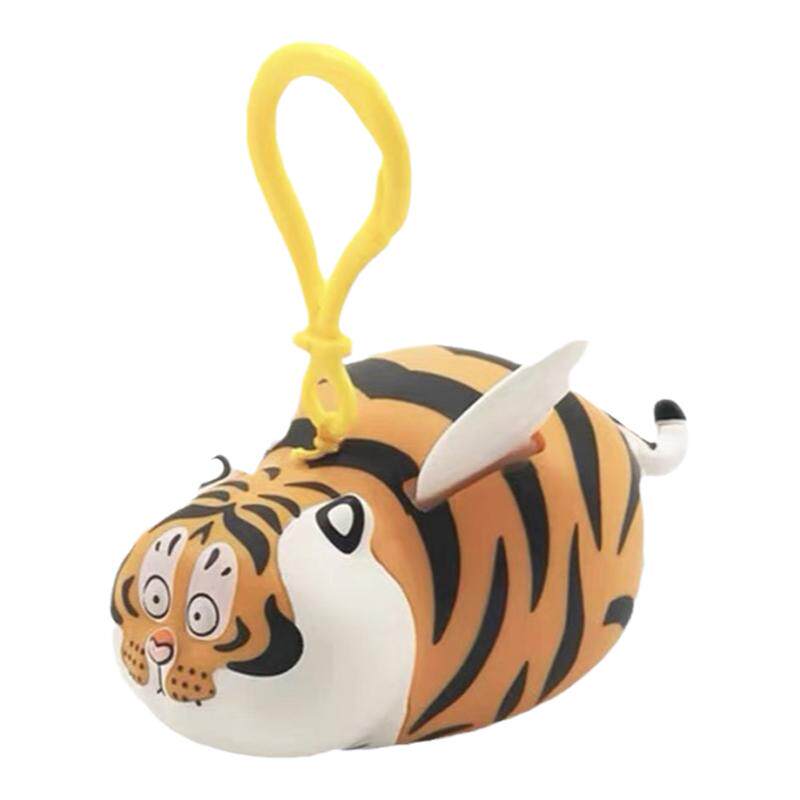 我不是胖虎如虎添翼钥匙扣小飞虎带翅膀老虎伸缩挂件虎年挂饰可爱