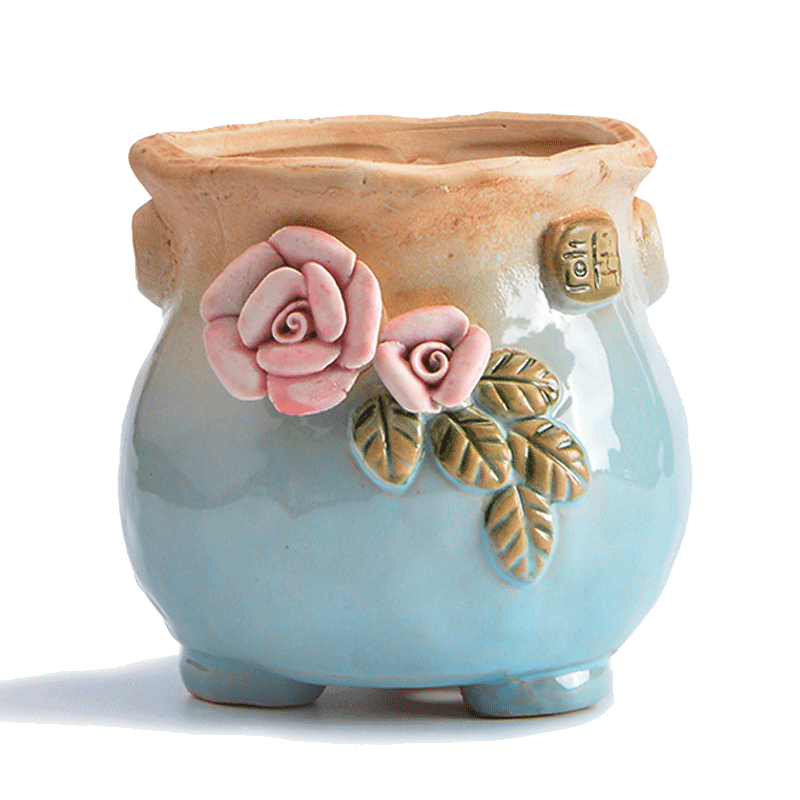 特大号花盆陶瓷大号清仓带托盘创意个性特价家用吊兰绿萝多肉包邮