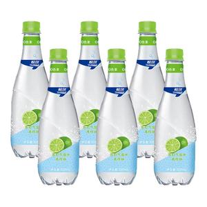 鯨奇蘇打水氣泡水青檸味300ml瓶裝無糖飲料檸檬汽水0糖0脂0卡調(diào)飲