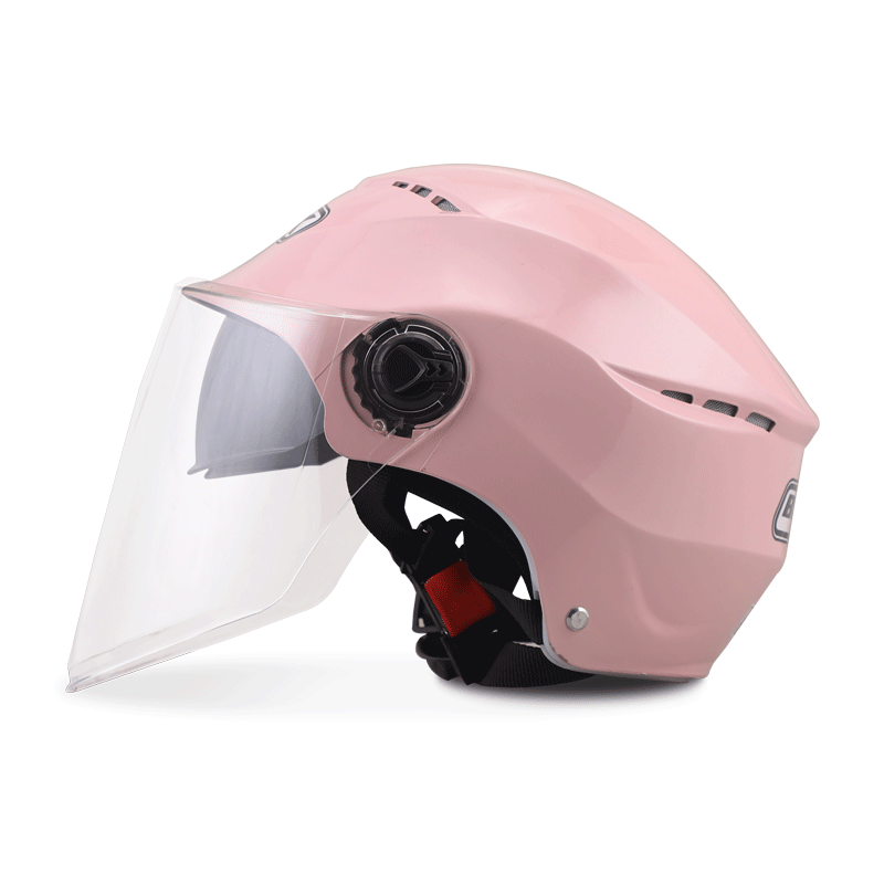 电动电瓶摩托车头盔男女士通用冬夏季防晒双镜片轻便半盔安全头帽