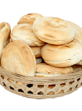 山东杠头饼潍坊特产杠子头硬面火烧北方火烧饼馒头手工面食早餐