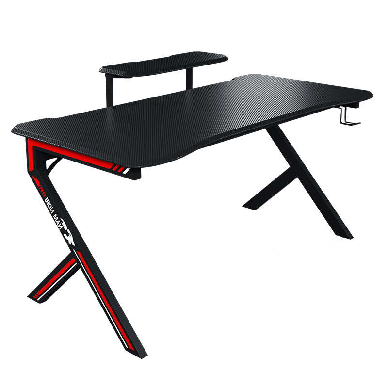 易游专业电竞桌椅套装台式电脑桌子网吧电动升降桌简约电脑游戏桌