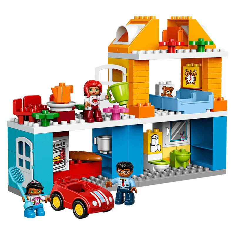 【官方】乐高得宝系列温馨家庭10835大颗粒玩具礼物礼盒2-5岁