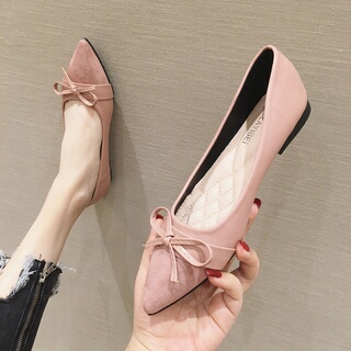 潮牌女鞋浅口单鞋女软底平底鞋