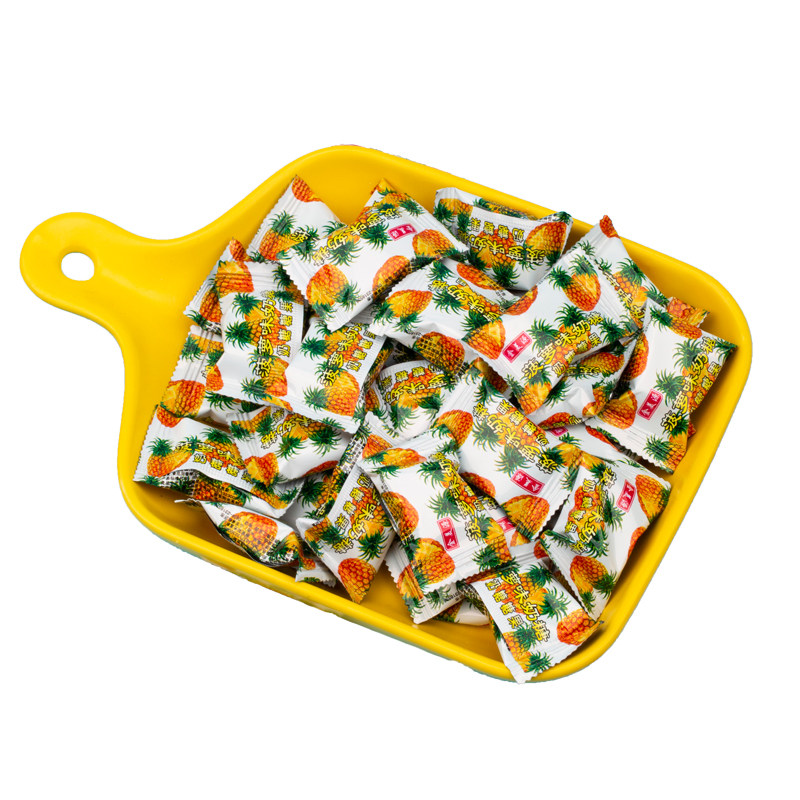 8090后怀旧零食童年菠萝糖菠萝奶糖苹果味奶糖儿时回忆水果味奶糖