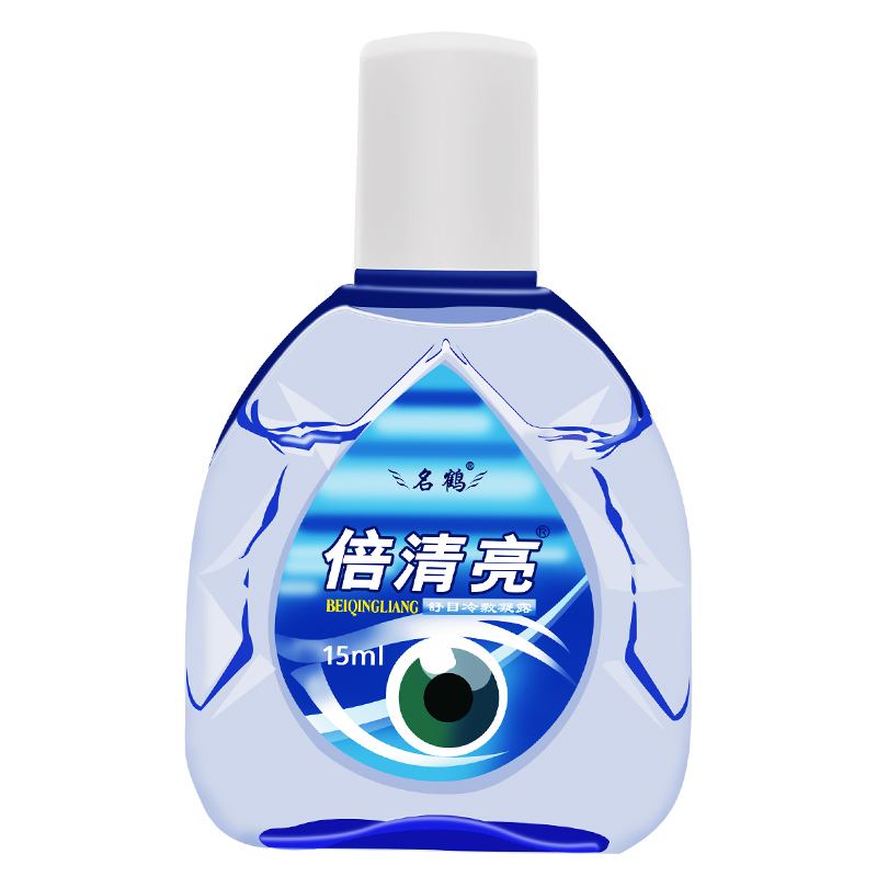 名鹤倍清亮舒目冷敷凝露滴眼液润眼液缓解疲劳干涩清凉草本眼药水