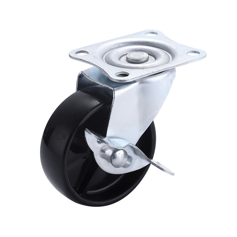 5-3寸万向轮带刹车脚轮轱辘轮子滑轮定向轮小推车 - 创益五金商行