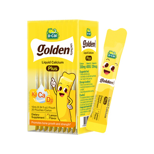 dcal迪巧小黄条0防腐液体钙儿童钙宝宝补钙婴儿钙维生素K2D非乳钙