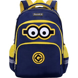 小黄人书包女小学生儿童背包一年级双肩包男童1-3-6年级减负护脊 券