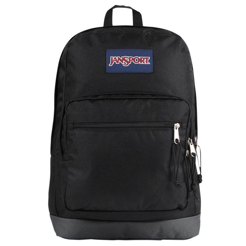 jansport杰斯伯31升双肩背包男女生书包通勤黑色电脑包荧光绿t29a