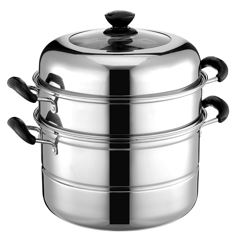 【优惠】家用不锈钢三层加厚蒸锅汤锅,券后59元包邮 - 奇兔客