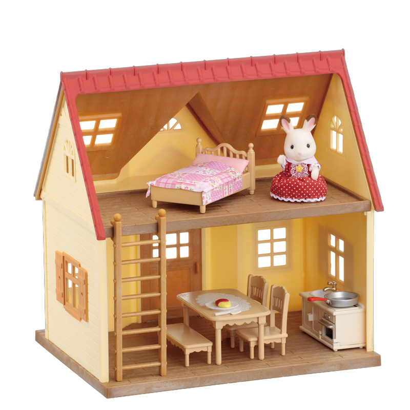 日本森贝儿家族甜梦小屋森林家族玩具屋女孩过家家房间家具套装