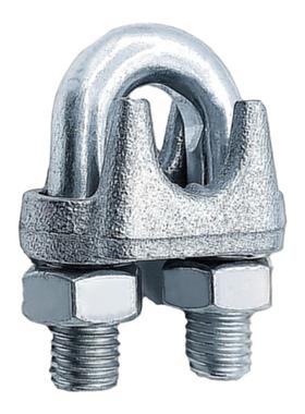 重型国标镀锌钢丝绳扎头玛钢夹头u型锁扣绳扣u形卡头猫爪卡扣绳扣