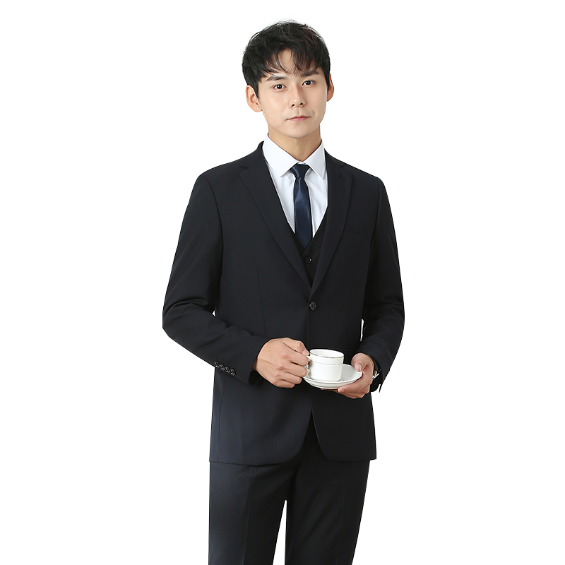 西装男套装商务正装三件套大学生面试毕业照修身帅气职业上班西服