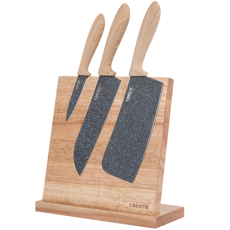 carote菜刀三德刀厨房厨师刀切片刀不锈钢家用刀具套装菜刀旗舰店
