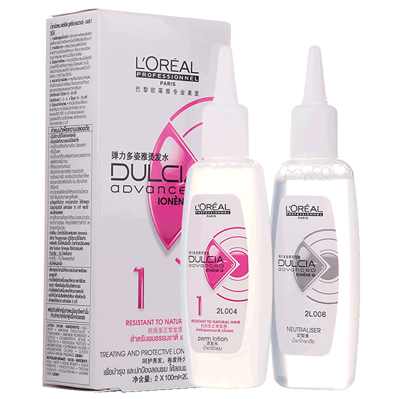 欧莱雅烫发水药剂冷烫卷发家用烫羊毛卷锡纸烫定型剂冷烫精药水