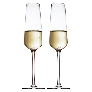 高脚杯香槟杯一对水晶鸡尾酒起泡红酒杯欧式婚礼对杯家用酒具套装