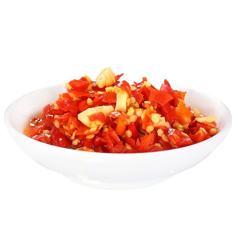 嗳也湖南农家风味蒜蓉朝天椒428g大瓶自制剁辣椒酱香拌下饭菜胃开