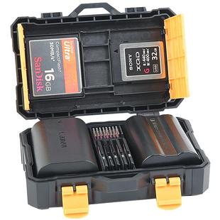 灃標lp-e6電池盒sd佳能索尼收納盒