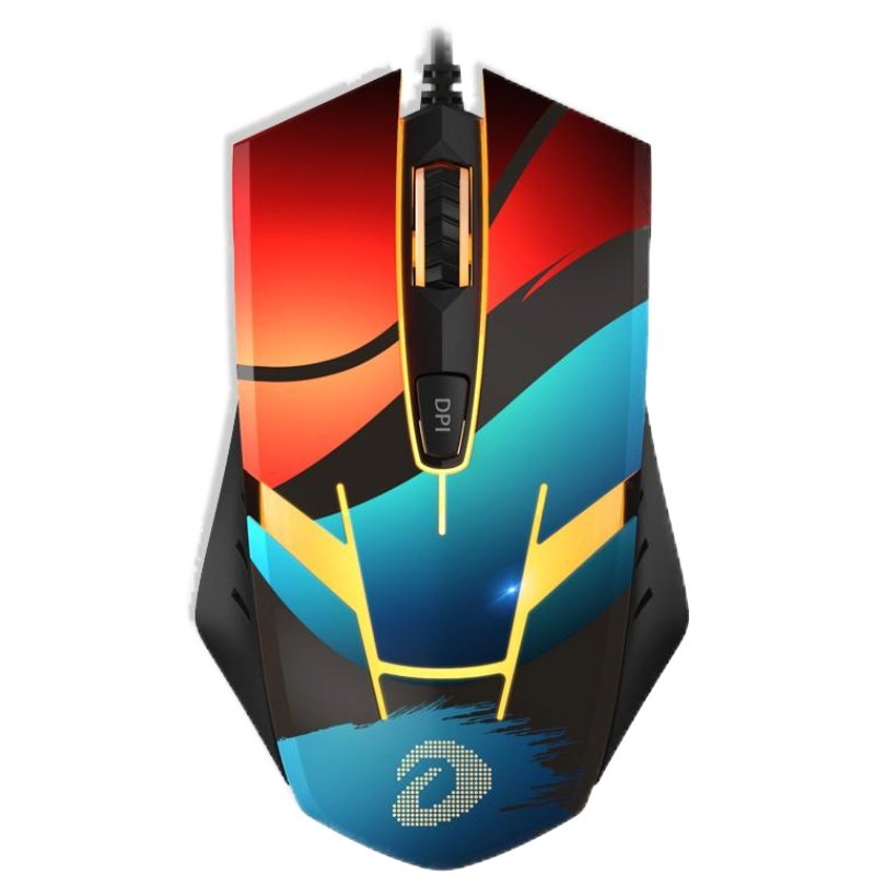 达尔优em902嗜血狂电竞有线游戏牧马人鼠标发光机械usb台式电脑笔记本