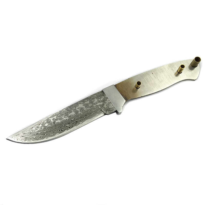 大马士革钢花纹钢胚直刀条刀片水果刀 刀胚半成品diy刀条手工锻打